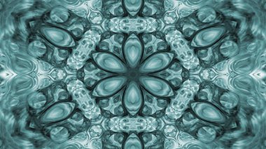 Soyut boya fırça mürekkep patlayabilir formanın düzgün kavramı simetrik desen süs dekoratif Kaleidoscope hareketi geometrik daire ve yıldız şekli