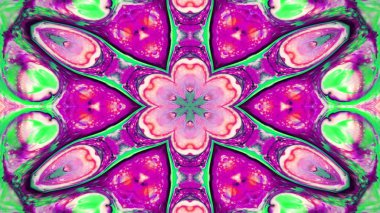 Boya mürekkep fırça Kaleidoscope