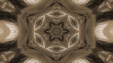 Soyut boya fırça mürekkep patlayabilir formanın düzgün kavramı simetrik desen süs dekoratif Kaleidoscope hareketi geometrik daire ve yıldız şekli