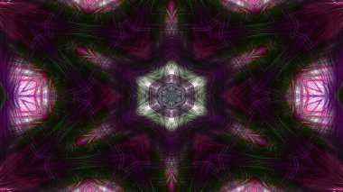 Soyut boya fırça mürekkep patlayabilir formanın düzgün kavramı simetrik desen süs dekoratif Kaleidoscope hareketi geometrik daire ve yıldız şekli