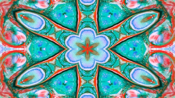 Pintura Pincel Kaleidoscope — Fotografia de Stock
