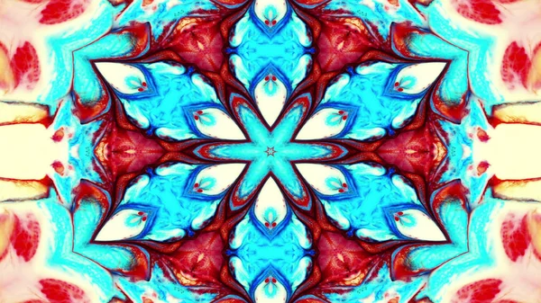 Paint Ink Brush Kaleidoscope — Stock Photo, Image