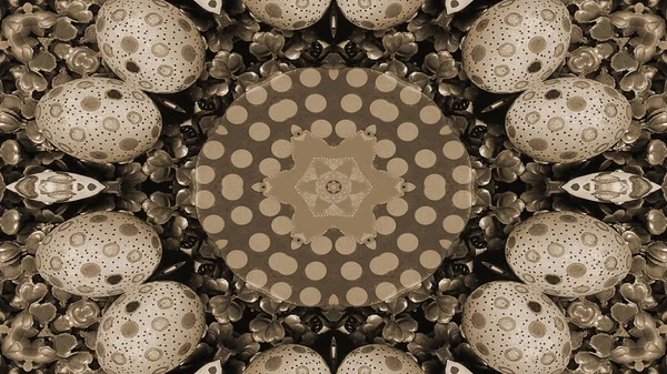 Soyut boya fırça mürekkep patlayabilir formanın düzgün kavramı simetrik desen süs dekoratif Kaleidoscope hareketi geometrik daire ve yıldız şekli