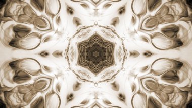 Soyut boya fırça mürekkep patlayabilir formanın düzgün kavramı simetrik desen süs dekoratif Kaleidoscope hareketi geometrik daire ve yıldız şekli