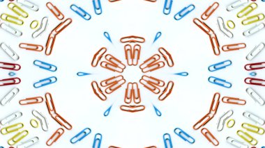 Soyut sayılar ve harfler kavramı simetrik desen süs dekoratif Kaleidoscope hareketi geometrik daire ve yıldız şekiller