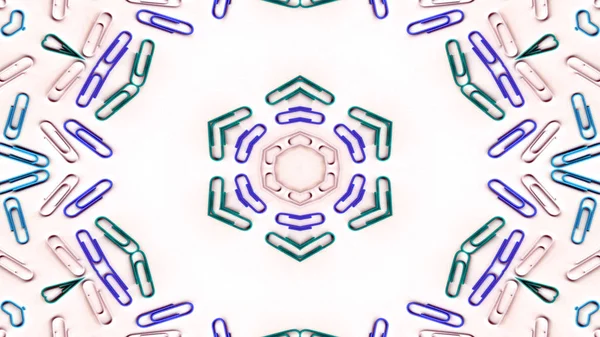 Absztrakt Számok Betűk Koncepció Szimmetrikus Minta Díszítő Dekoratív Kaleidoszkóp Mozgalom — Stock Fotó