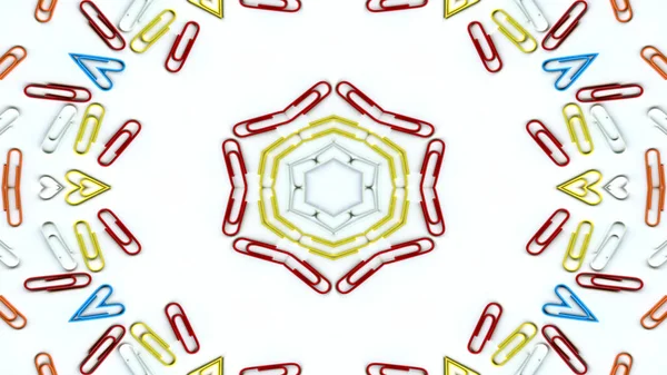 Numéros Lettres Abstraits Concept Modèle Symétrique Ornemental Kaléidoscope Décoratif Mouvement — Photo