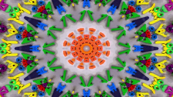 Abstrakte Zahlen Und Buchstaben Konzept Symmetrische Muster Ornamentale Dekorative Kaleidoskop — Stockfoto