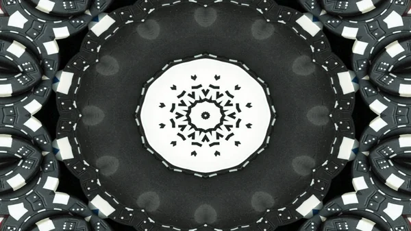 Αφηρημένη Τυχερών Παιχνιδιών Έννοια Συμμετρικό Μοτίβο Διακοσμητικά Διακοσμητικά Καλειδοσκόπιο Κίνημα — Φωτογραφία Αρχείου