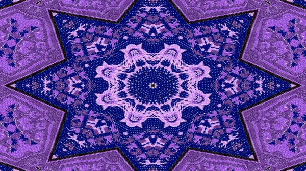 Abstraktní Etnické Autentické Symetrický Vzor Okrasné Dekorativní Kaleidoskop Hnutí Geometrické — Stock fotografie