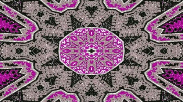 Abstract Ethnic Authentic Symmetric Pattern Ornamental Decorative Kaleidoscope Movement Geometric — Stock Photo, Image