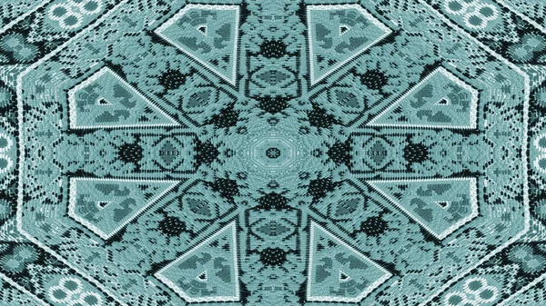 Abstract Ethnic Authentic Symmetric Pattern Ornamental Decorative Kaleidoscope Movement Geometric — Stock Photo, Image