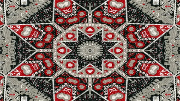 Abstract Ethnic Authentic Symmetric Pattern Ornamental Decorative Kaleidoscope Movement Geometric — Stock Photo, Image