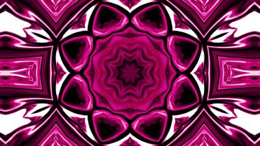 Soyut etnik otantik simetrik desen süs dekoratif Kaleidoscope hareketi geometrik daire ve yıldız şekli