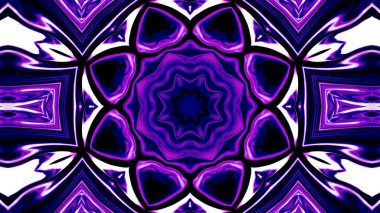 Soyut etnik otantik simetrik desen süs dekoratif Kaleidoscope hareketi geometrik daire ve yıldız şekli