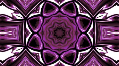 Soyut etnik otantik simetrik desen süs dekoratif Kaleidoscope hareketi geometrik daire ve yıldız şekli