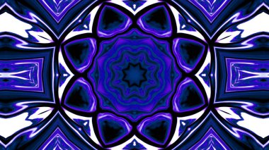 Soyut etnik otantik simetrik desen süs dekoratif Kaleidoscope hareketi geometrik daire ve yıldız şekli