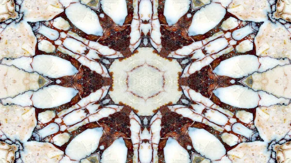Etnis Abstrak Pola Simetri Ornamen Ornamen Dekoratif Abstrak Gerakan Kaleidoskop — Stok Foto