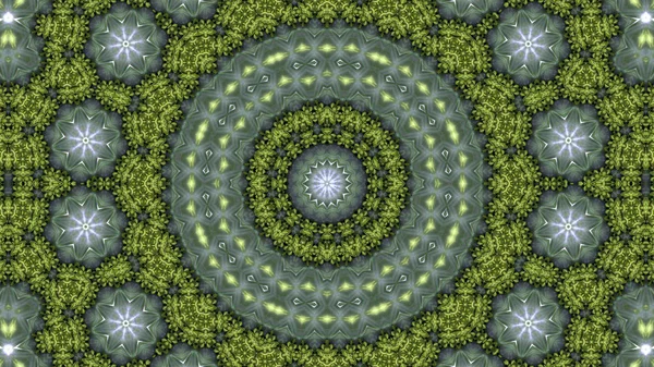 Soyut etnik otantik simetrik desen süs dekoratif Kaleidoscope hareketi geometrik daire ve yıldız şekli