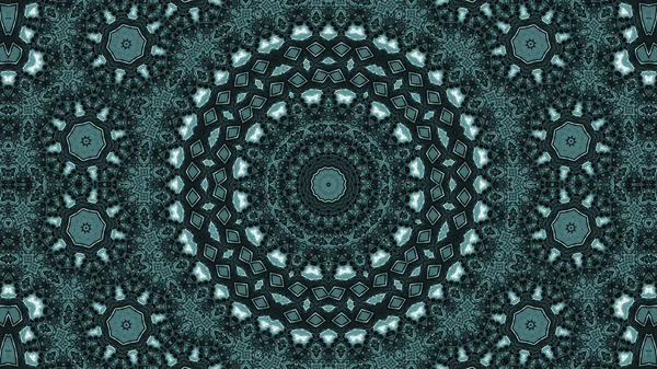 Abstract Ethnic Authentic Symmetric Pattern Ornamental Decorative Kaleidoscope Movement Geometric Circle and Star Shape