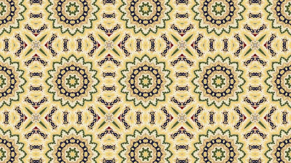 Abstract Ethnic Authentic Symmetric Pattern Ornamental Decorative Kaleidoscope Movement Geometric — Stock Photo, Image