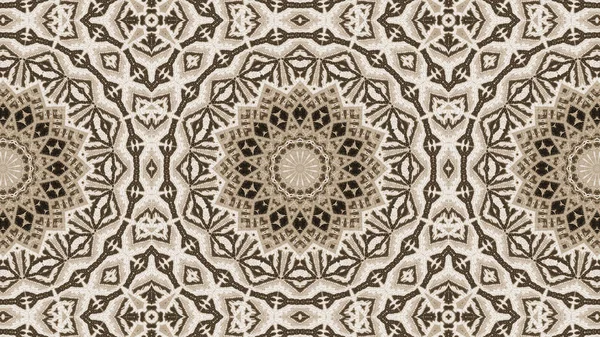 Modelo Simétrico Auténtico Étnico Abstracto Caleidoscopio Decorativo Ornamental Movimiento Círculo — Foto de Stock