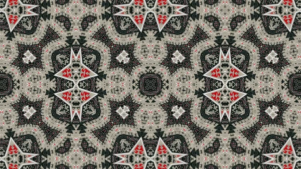 Аннотация Ethnic Authentic Symmetric Pattern Ornamental Decorative Kaleidoscope Movement Geometric — стоковое фото