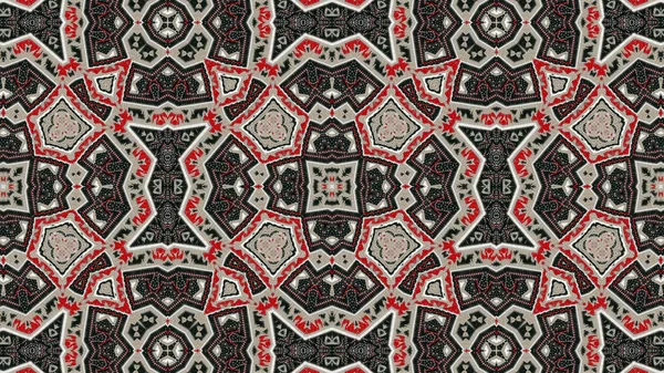 Аннотация Ethnic Authentic Symmetric Pattern Ornamental Decorative Kaleidoscope Movement Geometric — стоковое фото