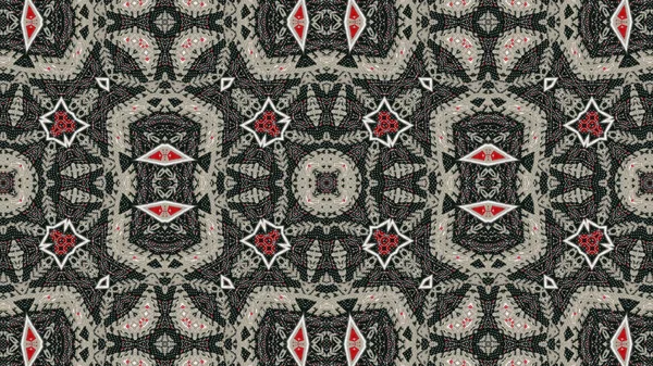 Аннотация Ethnic Authentic Symmetric Pattern Ornamental Decorative Kaleidoscope Movement Geometric — стоковое фото