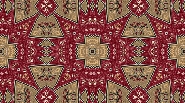 Abstract Ethnic Authentic Symmetric Pattern Ornamental Decorative Kaleidoscope Movement Geometric — Stock Photo, Image