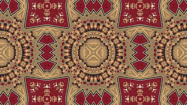 Abstract Ethnic Authentic Symmetric Pattern Ornamental Decorative Kaleidoscope Movement Geometric — Stock Photo, Image