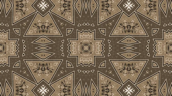 Abstract Ethnic Authentic Symmetric Pattern Ornamental Decorative Kaleidoscope Movement Geometric — Stock Photo, Image