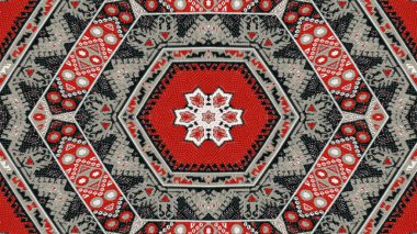 Etnik otantik halı Kaleidoscope