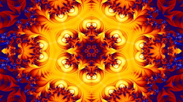 Аннотация Ethnic Authentic Symmetric Pattern Ornamental Decorative Kaleidoscope Movement Geometric — стоковое фото