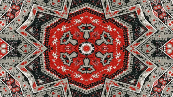 Etniczne autentyczne dywan Kaleidoscope — Zdjęcie stockowe