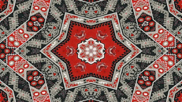 Etniczne autentyczne dywan Kaleidoscope — Zdjęcie stockowe