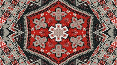 Etnik otantik halı Kaleidoscope