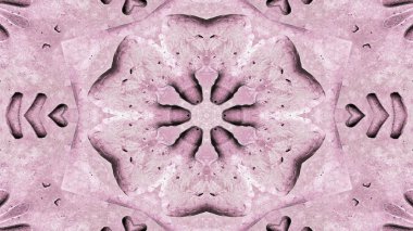 Soyut etnik otantik simetrik desen süs dekoratif Kaleidoscope hareketi geometrik daire ve yıldız şekli