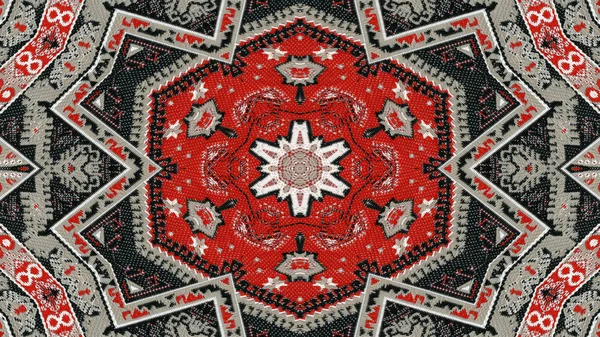 Etniczne autentyczne dywan Kaleidoscope — Zdjęcie stockowe