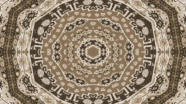 Abstraktní Etnické Autentické Symetrický Vzor Okrasné Dekorativní Kaleidoskop Hnutí Geometrické — Stock fotografie