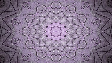 Soyut etnik otantik simetrik desen süs dekoratif Kaleidoscope hareketi geometrik daire ve yıldız şekli