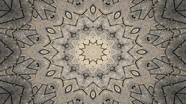 Abstraktní Etnické Autentické Symetrický Vzor Okrasné Dekorativní Kaleidoskop Hnutí Geometrické — Stock fotografie