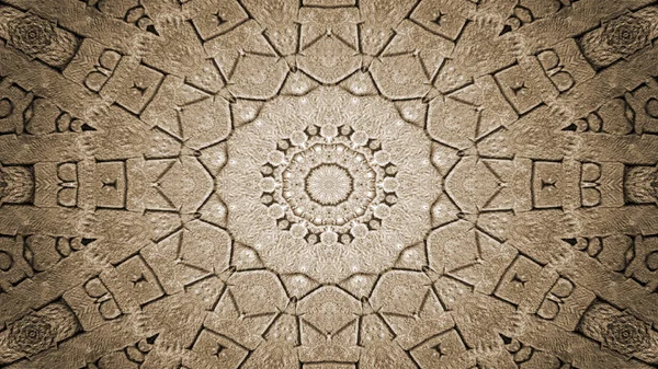 Abstrakte Ethnische Authentische Symmetrische Muster Ornamentale Dekorative Kaleidoskop Bewegung Geometrischer — Stockfoto