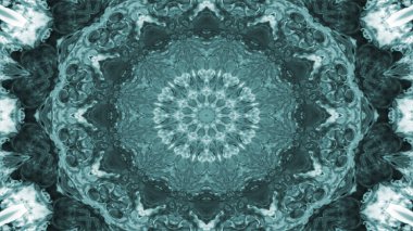 Soyut etnik otantik simetrik desen süs dekoratif Kaleidoscope hareketi geometrik daire ve yıldız şekli