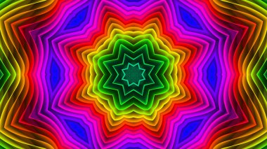 Soyut renkli simetrik Kaleidoscope