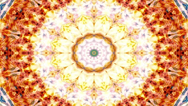 Abstrakte Ethnische Authentische Symmetrische Muster Ornamentale Dekorative Kaleidoskop Bewegung Geometrischer — Stockfoto