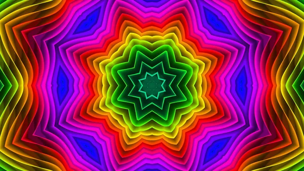 Abstract Colorful Symmetric Kaleidoscope — Stock Photo, Image