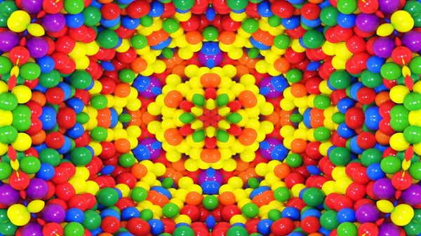 Abstrakte Bunte Symmetrische Muster Ornamentale Dekorative Kaleidoskop Bewegung Geometrischer Kreis — Stockfoto