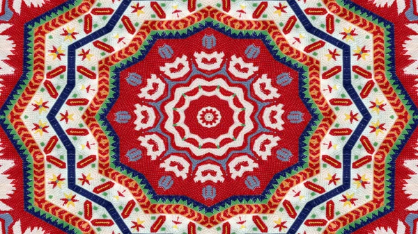 Аннотация Ethnic Authentic Symmetric Pattern Ornamental Decorative Kaleidoscope Movement Geometric — стоковое фото