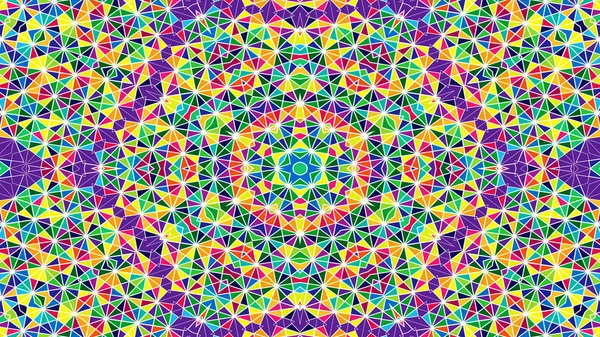 Abstrakte Bunte Symmetrische Muster Ornamentale Dekorative Kaleidoskop Bewegung Geometrischer Kreis — Stockfoto